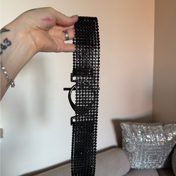 Black Rhinestone Belt - Picture 5 of 5